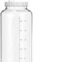 2 Gallon Glass Jar with Airtight Lid, Wide Mouth Wine Making Supplies with 2 Airlocks(7600ML), Pickle Jar, Gallon Fermentation Jar with Clear Scale Marks for Home Brew, Kombucha, Cider, Beer