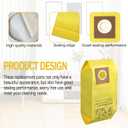 AH10243 Vacuum Bag for Hoover CU2 Vacuum Cleaner, Yellow 10PCS