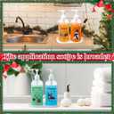 Roowest 4 Pcs Christmas Soap Dispenser 16.9 oz Christmas Kitchen Bathroom Decoration Clear Xmas Tree Snowman Snowflake Buffalo Plaid Shampoo Container Bottles with Pump and White Tray for Winter Gift