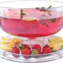 Cake Stand with Dome Cover, 6-in-1 Multi-Purpose Use, Cake Stand with Lid, Serving Platter, Punch Bowl, Desert Platter and More, BPA Free