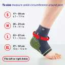 Neo-G Achilles Tendon Support With Silicone Tendon Cushion - Achilles Tendonitis Brace Ankle Support For Men And Women Targeted Ankle Compression Sleeve - Breathable - Active Plus (Medium)