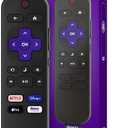 Roku TV Remote Control (Official Manufacturer Product) - Simple Setup, & Pre-Set App Shortcuts - Replacement Remote Compatible with RokuTV Models ONLY (Not Roku Players) (Pack of 1)