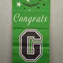 DAZONGE Green Graduation Decorations 2025 - Class of 2025 Porch Banner for Party Supplies - 2025 Graduation Party Decorations for Any Schools or Grades