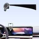 PZK Car Phone Holder for 2024 2025 2026 BMW 5 Series/BMW i5 /BMW 530i 540i 550e Accessories 14.9-Inch Screen Fixed Clip, Car Phone Holder Magnetic 15W Fast Wireless Charger 360 Rotation Phone Cradles