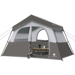 HG 6-8 Person Camping Tent Waterproof Family Cabin Tent for Camping