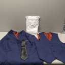Visaccy Boys Suits Slim Fit Dress Clothes Ring Bearer Outfit (18 Years, Blue)