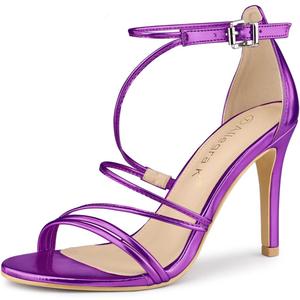 Allegra K Women's Party Strappy Stiletto High Heels Sandals, 9