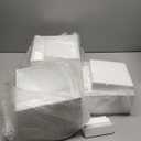 Fantasyon Buffet Risers Set of 8 Acrylic Cube Display Stands(8 PCS White Cube) Box Risers with Hollow Bottoms 4 Different Size Dessert Table Display Set Food Nesting Risers for Buffet Table