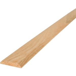 M-D Building Products 11924 3 in. x 3/8 in. x 36 in. Natural Hardwood Flat-Profile Threshold for Doorways