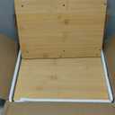 Rustic Bread Box for Kitchen Countertop Bamboo Bread Storage Container Bin Double Layer BreadBox Farmhouse Large Capacity Food Organizer (Natural Bamboo)