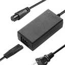 42V Replacement Charger 3-Prong, 3 Prong Scooter Charger 12mm for Lithium Battery Charger