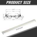 Pushglossy 2 Pack Slide on Door Sweep 35-3/4 Inches Double Bulb Weatherstrip Bottom Seal Compatible with Taylor Door for Energy Efficiency and Draft Protection