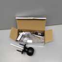 BESTTEN Keyed Entry Door Knob, Entrance Door Lock, Standard Ball, All Metal, Matte Black