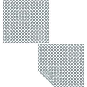 Coopay 2 Pack Kitchen Sink Mat Plastic Protect Mat PVC Eco-friendly Adjustable Stainless steel/Porcelain Dish Drying Pad Protector for Bottom of Kitchen Sink, 12 x 11.2 Inches (Gray)