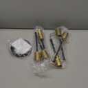 Garwarm Semi Flush Mount Ceiling Light Fixture,4-Light Gold and Black Modern Sputnik Chandelier, mid Century Light Fixture for Kitchen Dining Room Bedroom Foyer Entryway Hallway Closet