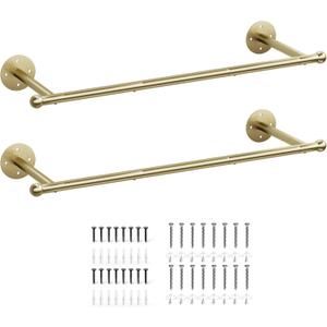 OROPY 33" Industrial Pipe Clothing Rack, Wall Mounted Clothes Rack 2 Pack