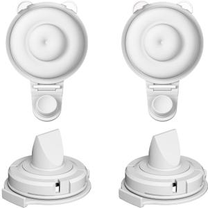 2pcs Duckbill Valves and 2pcs Diaphragms for Momcozy Upgraded Mobile Flow M9 Breast Pump, BPA Free, The Same As OEM, Replace for Momcozy Upgraded M9 Replacement Parts, Not Original Parts, 4pcs Gray