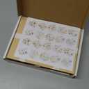 50 Pcs Funeral Thank You Cards with Envelopes Message Inside and Matching Stickers - Bulk 46 Watercolor Boho Wildflower Bereavement Thank You Cards for Funeral - Sympathy Thank You with Message Card