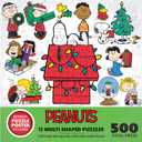 RoseArt - Mini Shaped Multipack - Peanuts Holiday Friends - 500 Piece Jigsaw Puzzle for Adults