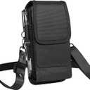 Dual Phone Holster Case for 2 Phones, Diihossbox 2 Cell Phone Pouch with Belt Clip for iPhone 16 15 14 13 12 11 Pro Max/16 15 14 Plus Galaxy S23 S22+ S21 S11+(Fits Otterbox Commuter Case)