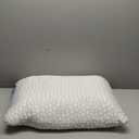 QUTOOL Cooling Pillow for Sleeping, CertiPUR-US Shredded Memory Foam Standard Pillow Set of 1, Cool Pillow for Hot Sleepers Adjustable Firm Pillow for Side,Back,Stomach Sleepers Soft Yet Support,White