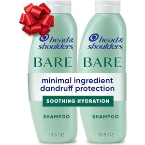 Amazon.com : Head & Shoulders Anti-Dandruff Shampoo, BARE Soothing Hydration Twin Pack, 1% Pyrithione Zinc, Dry Scalp Relief, Free of Sulfates, Silicones, Dyes, 13.5 fl oz Each : Beauty & Personal Care