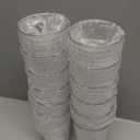 Reusable Plastic Drinking Glasses, Water Glasses Set of 12, Unbreakable Plastic Cups Acrylic Glasses Drinkware, Stackable Clear Kitchen Tumblers, ShatterProof, BPAFree, DishwasherSafe (350ML)