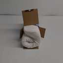 5 STARS UNITED Knee Pillow for Back Sleeping  Memory Foam Cushion for Sciatica Pain Relief  Under Leg Support for Sleeping on Back  Half Moon Bolster for Bed, White (Standard)