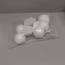 4 inch About 10.2 cm White Styrofoam Ball Foam Balls Craft Ball Foam Balls DIY Art Deco and Home Craft Project 6PCS (10)