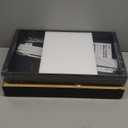 2Pack Expandable Pull Out Cabinet Organizer 21"Deep with Raising Pad for Framed Cabinets, Upgrade 3 Slide Rails Slide Out Drawers, Roll Out Shelves Adhesive,Adjustable Width 12.05"-20.4"Black