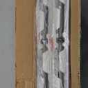 Set of 2 Folding Tables with Carrying Handle Lightweight Rectangular Portable Plastic Camping Table Steel Legs for Party, Dining, Wedding, Events, Picnic Indoor, Outdoor (6FT, White)