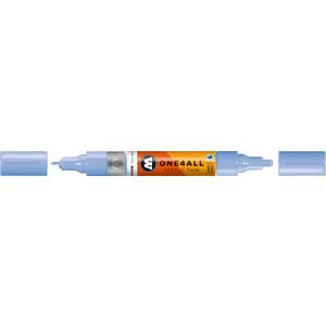 MOLOTOW ONE4ALL Acrylic Twin Pump Marker, 1.5mm and 4mm Nibs, Ceramic Light Pastel, 1 Each (227.417)