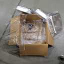 3 Tiered Ice Food Serving Tray Countertop Food Serving Display Container for Buffet Restaurant Party, with Clear Roll Top Cover, 12" L, 10" W and 6" H