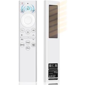 BN59-01391A Solar Voice Remote Replacement for Samsung Frame TV Remote with Bluetooth Rechargeable Solar Cell, for Samsung Smart TVs Neo LED 4K 8k Ultra HD 2021-2023, 4 Shortcut Buttons, White