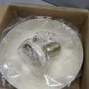 BISAMIYA Modern Semi Flush Mount Ceiling Light Fixture, Brass Accent and 12.6" Metal Shade Ceiling Light, for Kitchen, Hallway, Entryway, Pantry, Laundry Room