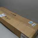 KINGTORO 40" Gold Crystal Flush Mount Rectangular Chandelier, 8-Light