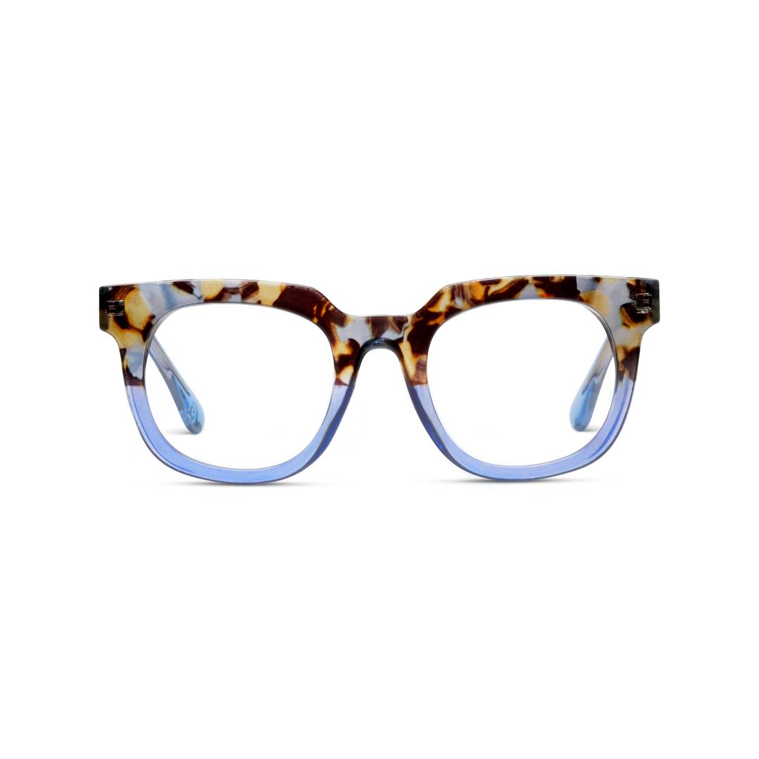 Peepers by PeeperSpecs Oprah's Favorite Women's Showbiz Oversized Blue Light Blocking Reading Glasses - Blue Quartz/Blue +2.75