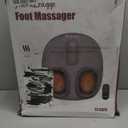 Shiatsu Foot Massager with Heat [2026 Upgraded], Gifts for Him Her, FSA Eligible Deep Kneading Compression, Remote Control, HSA Feet Massage for Plantar Fasciitis, Fits Size 14 (Grey)