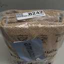 LIVEBOX Scalloped Washable 3x5 Outdoor Rug, Easy Jute Geometri Tan Rug for Entryway, Indoor Non Slip Farmhouse Rugs Morden Carpet Area Rug for Bedroom Living Room Kitchen Bathroom Door Mat