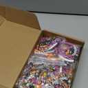 96 Pcs Halloween Bracelets Bulk Set Happy Halloween Friendship Bracelets Bulk Bats Ghosts Witches Colorful Beaded Adjustable Flat Jewelry for Women Man Party Favors Gift(Vivid)