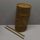 Raffle Drum 15" x 7" Holds 3,000 Tickets, Thickened Metal Raffle Ticket Spinner Box with Sealing Tape, Silent Design Raffle Ticket Cage with Wooden Turning Handle & Stable Tripod Stand for Games