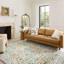 Loloi Rifle Paper Co. Eden Collection EDE-02 Mughal Garden Cream 7'-6" x 9'-6" Area Rug