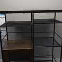 SWTYMIKI Coffee Bar Cabinet Station - Farmhouse Small Coffee Stand Station with Doors, Rustic Storage Organizer for Kitchen, Buffet Sideboard Cabinet Table for Home, Office, Corner, Bar, Espresso