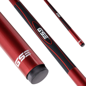 58" 2-Piece Fiberglass Graphite Composite Billiard Pool Cue Stick 20oz - Red
