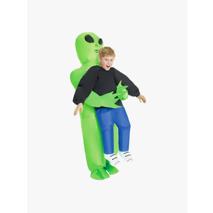 Morph Kids Inflatable Alien Costume, Blow Up Alien Outfit for Children, Halloween Costumes for Kids, One Size
