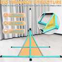 FC FUNCHEER Gymnastics Bar for Kids Ages 3-15, 35" to 60" Adjustable Height, 4FT Wide Base - Professional Kip Bar with 360 Stability & Fiberglass Crossbar, Easy Fold&Solid Design for Home Training