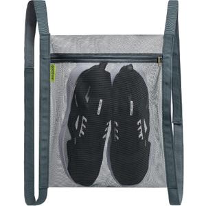 Shoe Dryer Bag, Sneaker Dry Net for Dryer, HoneyComber Mesh Bags with Zipper and Strap for Shoes, Laundry Reused Bag Tool, 15.7x13.8 Inches (1Pc Grey)