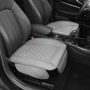 Elantrip Gray 2 Pcs Car Seat Cover, Includes Front Car Seat Protector, Premium Interior Covers with Storage Pockets, Padded Seat Covers for Cars Trucks SUV Auto Gray- Padded, Non-Slip