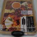 FAREBERWARE Build-A-Board Bamboo Cutting Board with Single Storage Compartment, Clear Locking Lid, Black Handles, Perfect for Charcuterie & Snacks