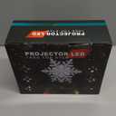 Christmas Tree Topper Lighted with 6 Projection Modes,Christmas Tree Topper Built-in LED Rotating Projector Lights 3D Christmas Tree Decorations for Xmas Party Holiday Decor(Silver Snowflake)